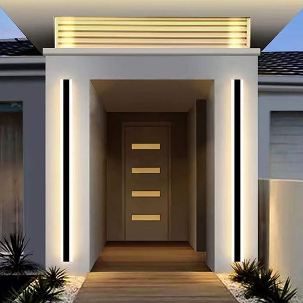 Outdoor Wall Light RGB Modern Wall Light with Music Groove Function LED Wall Light Outdoor Wall Sconce Outdoor Light Fit Modern Wall Light Waterproof IP65 Rust Resistant Aluminum
