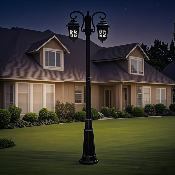 AC 110-220V LED 2-Light Outdoor Waterproof Retro European Style Street Lights garden light