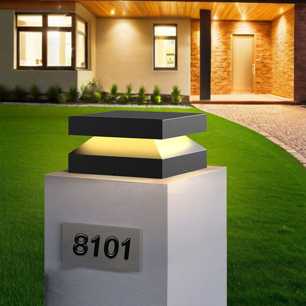 Stainless Steel Outdoor Post Lights,110-240V / 12V Hard Wired Light,Outdoor lamp Post,Deck Decorations Outdoor,Outdoor Column Lights,Modern Waterproof Light for Landscape Garden Patio Wall Columns