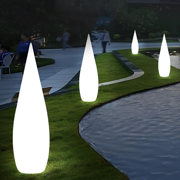 Three-Way Powered Water Drop LED Floor Lamp for garden
