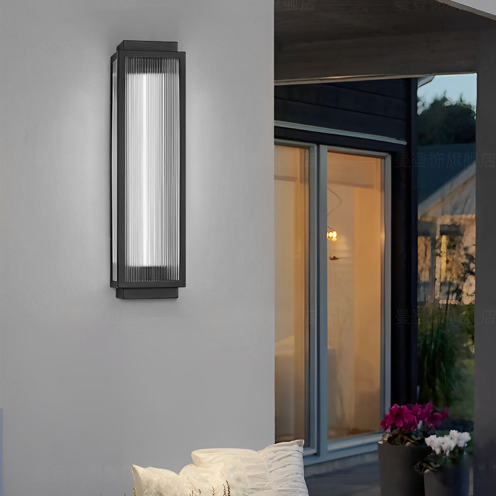 Rectangular Strip Light Modern Rectangular Strip Waterproof LED Black Modern Outdoor Wall Ligh ...