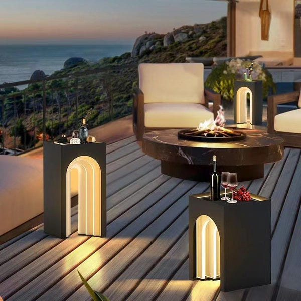 LED solar creative arch portable lamp garden floor lamp Outdoor Lighting Essentials  Solar Patio Lights, Table Lamps, Ambience Lights, Floor Lamps for Villa Terraces, and Decorative Lawn Lights