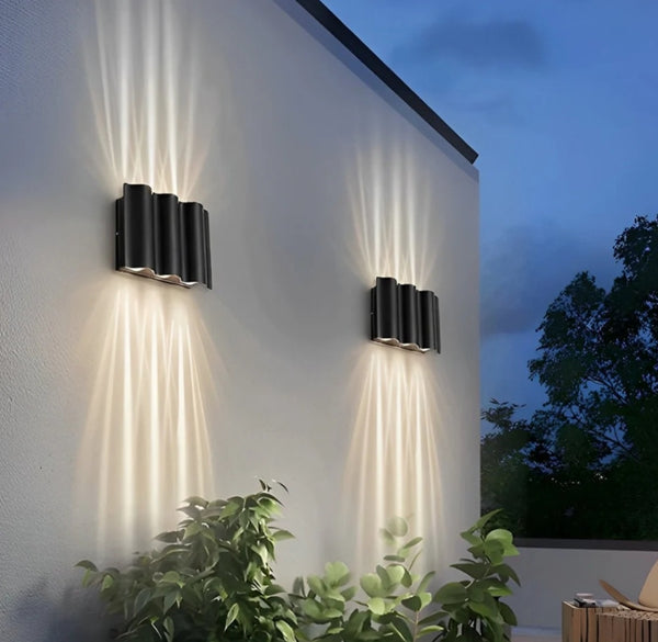 Waterproof Modern Water Wave Up and Down Wall Sconce Light